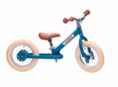 Draisienne métal Trybike bleue mat