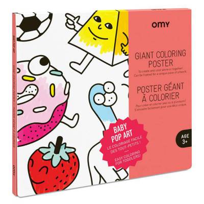 Coloriage géant enfant - Gourmandises et crèmes glacées - Poster à colorier  - Creavea