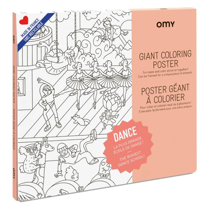 Poster à colorier Danse