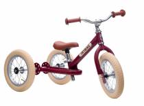 Draisienne-Tricycle acier vintage Rouge Mat - Trybike