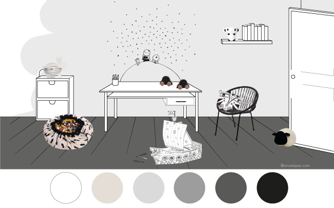 planche-tendance-chambre-enfant-black-and-white