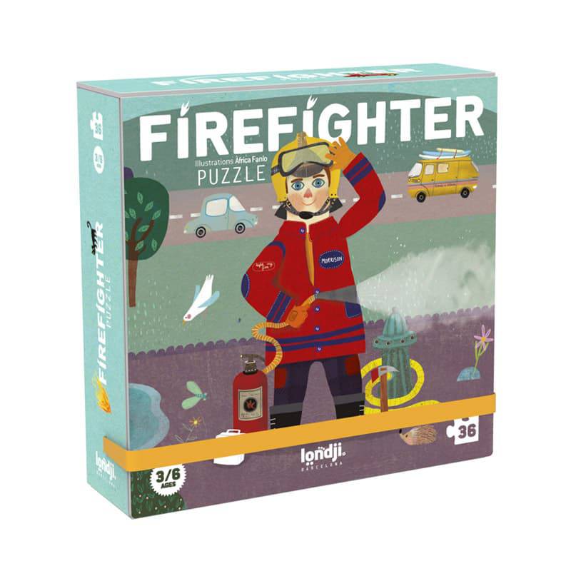 Puzzle enfant 3 ans - Puzzle pompier, jouet enfant 3 ans - Janod